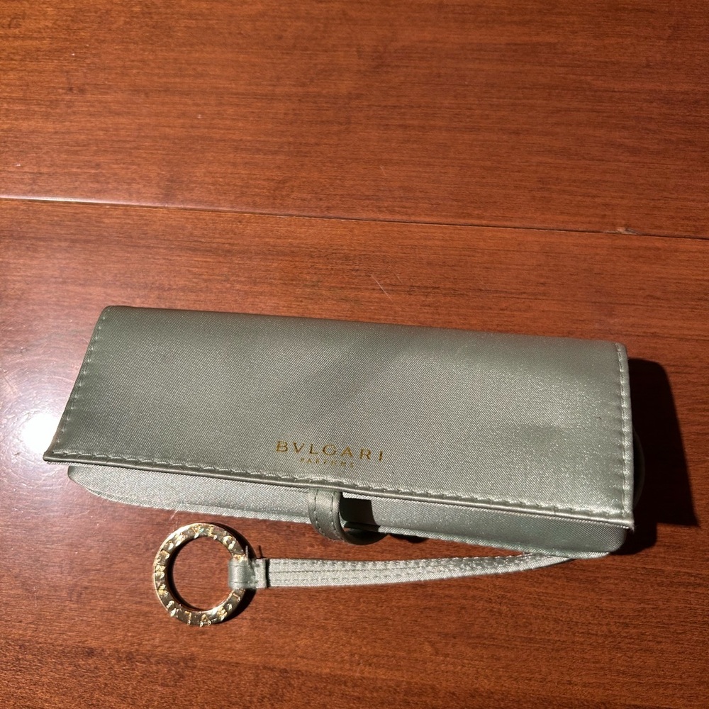 Bvlgari Silver Wallet with Key Ring